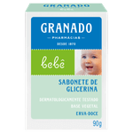 Sabonete-Barra-de-Glicerina-Erva-Doce-Granado-Bebe-Caixa-90g