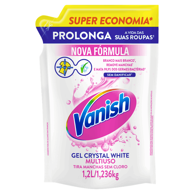 Tira-Manchas-Gel-Multiuso-Vanish-Crystal-White-Sache-12l