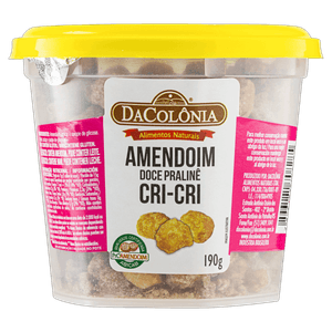 Amendoim Cri-Cri Pralinê DaColônia Pote 190g