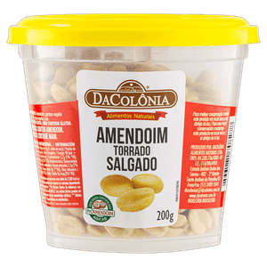 Amendoim Torrado Salgado DaColônia Pote 200g