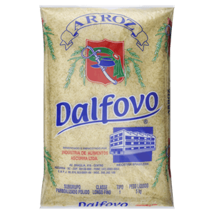 Arroz Parboilizado Tipo 1 Dalfovo Pacote 5kg