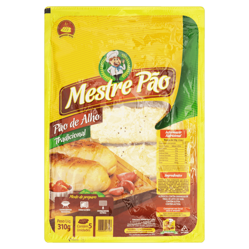 Pao-de-Alho-Tradicional-Hiper-Mestre-Pao-Bandeja-310g