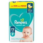 Fralda-Descartavel-Infantil-Pampers-Confort-Sec-P-Pacote-72-Unidades-Leve-Mais-Pague-Menos