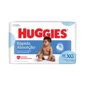 Fralda Descartável Infantil Huggies Tripla Proteção XG Pacote 32 Unidades