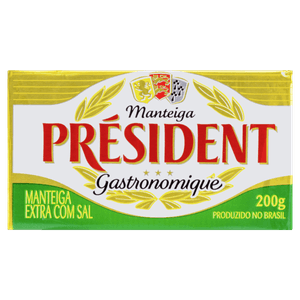 Manteiga Extra com Sal Président Gastronomique 200g