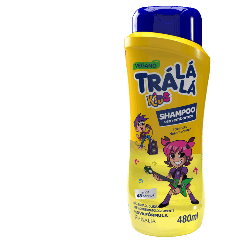 Shampoo Trá Lá Lá Kids sem Embaraço Frasco 480ml