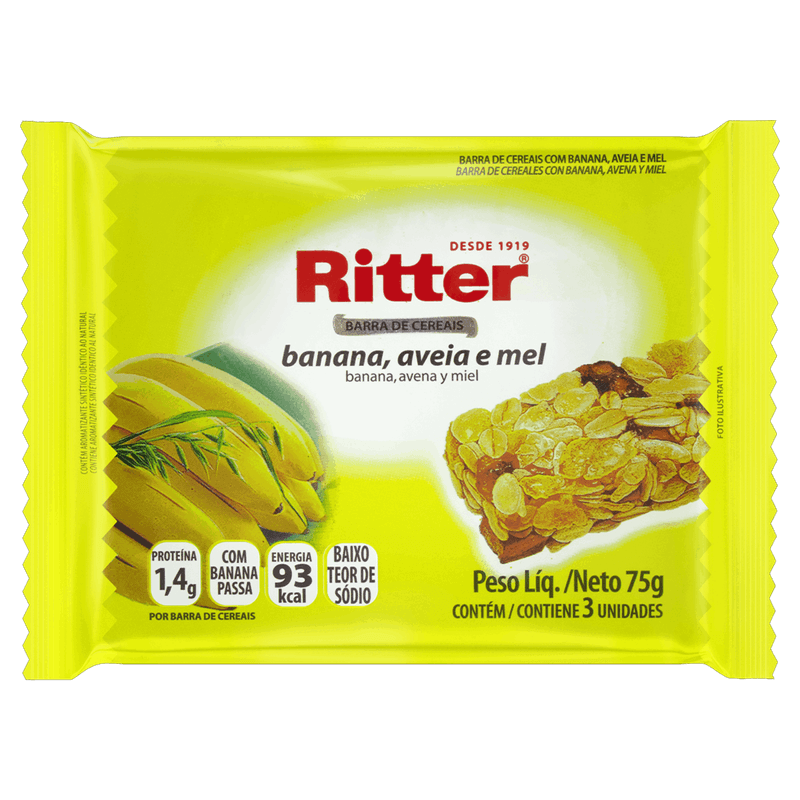 Pack-Barra-de-Cereal-Banana-Aveia-e-Mel-Ritter-Pacote-75g-3-Unidades