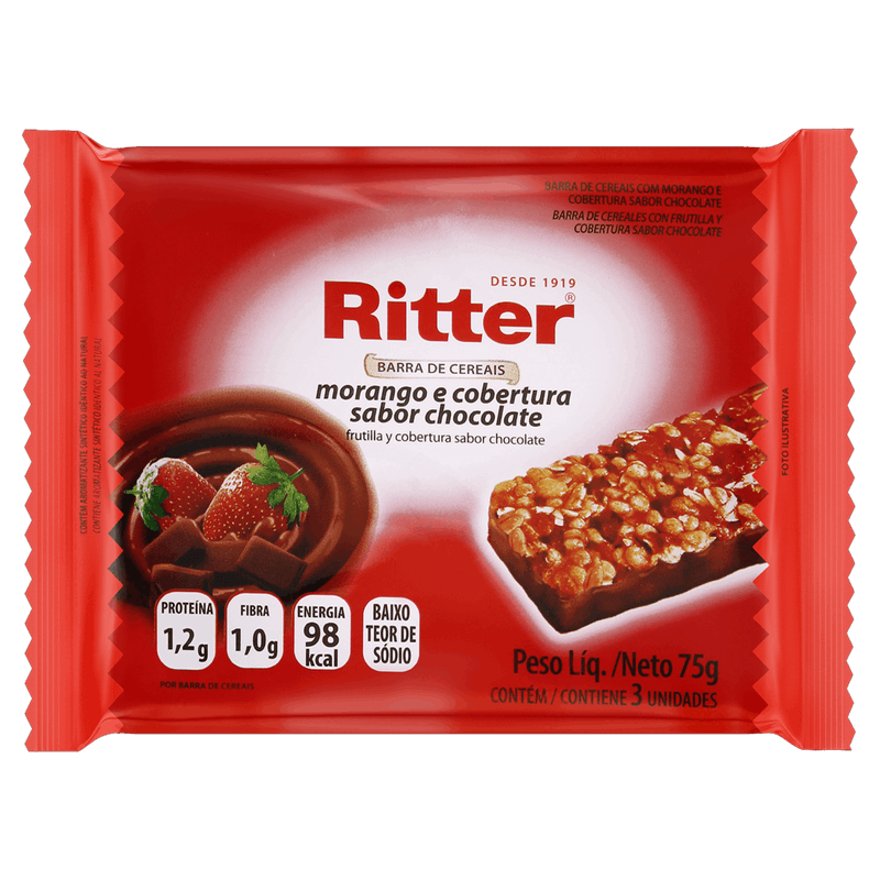 Pack-Barra-de-Cereal-Morango-Cobertura-Chocolate-Ritter-Pacote-75g-3-Unidades