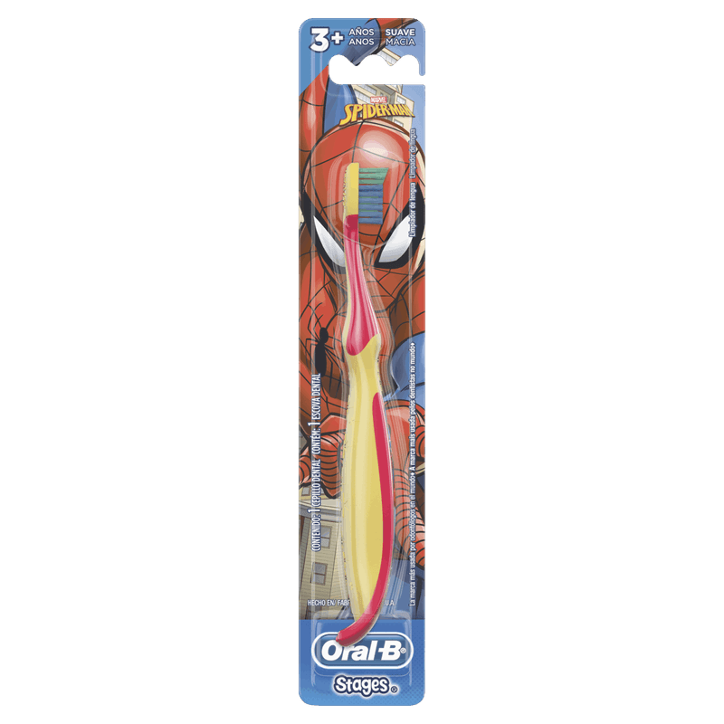 Escova Dental Infantil Macia Spider-Man Oral-B Stages