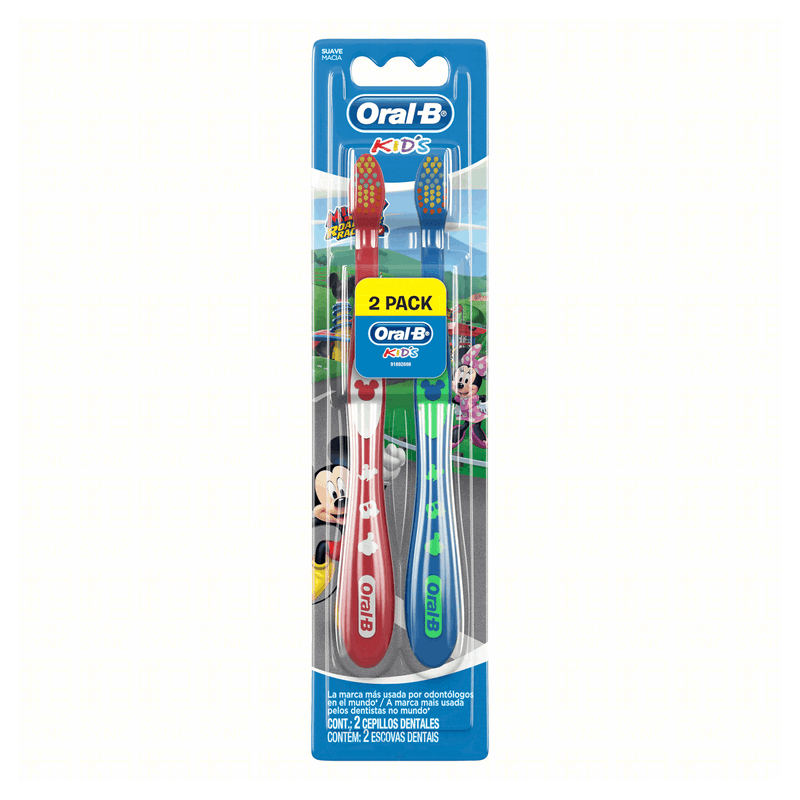 Escova-Dental-Macia-Mickey-Oral-B-Kids-2-Unidades