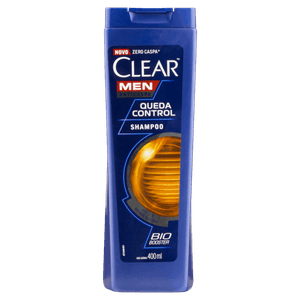 Shampoo Anticaspa Clear Men Queda Control Frasco 400ml