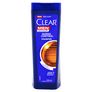 Shampoo Anticaspa Clear Men Queda Control Frasco 200ml