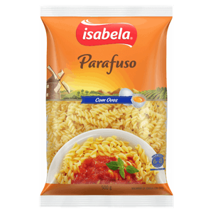 Macarrão de Sêmola com Ovos Parafuso Isabela Pacote 500g