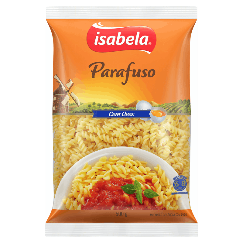 Macarrao-de-Semola-com-Ovos-Parafuso-Isabela-Pacote-500g