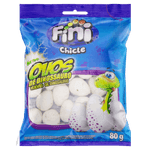 Chiclete-Tutti-Frutti-com-Morango-Ovos-de-Dinossauro-Fini-Pacote-80g