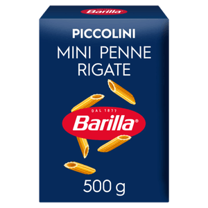 Macarrão Grano Duro Mini Penne Rigate Barilla Piccolini Caixa 500g