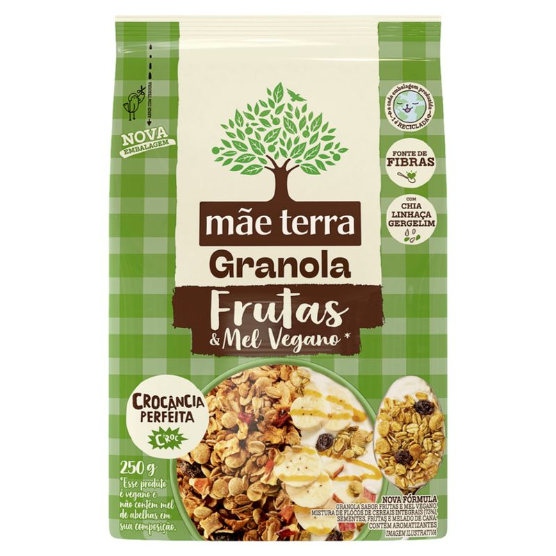 Granola-Frutas-e-Mel-Mae-Terra-Pacote-250g