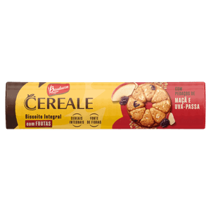 Biscoito Integral Maçã e Uva-Passa Bauducco Cereale Pacote 141g