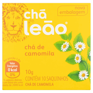 Chá Camomila Chá Leão Caixa 10g 10 Unidades