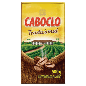 Café Torrado e Moído a Vácuo Tradicional Caboclo Pacote 500g