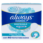 Protetor-Diario-sem-Abas-Respiravel-Always-Pacote-40-Unidades-Leve-Mais-Pague-Menos