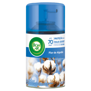 Neutralizador de Odores Flor de Algodão Freshmatic Bom Ar Frasco 250ml Refil