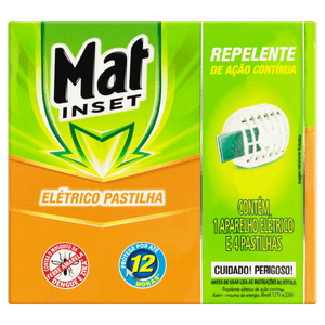 Kit 1 Aparelho + 4 Repelentes Pastilha Elétrico Mat Inset