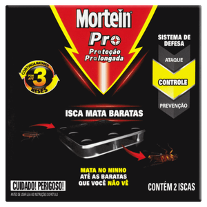 Inseticida Isca Mata Baratas Mortein Pro Caixa 2 Unidades