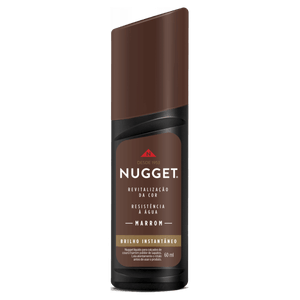 Polidor de Sapato Líquido Marrom Nugget Frasco 60ml