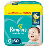 Fralda-Descartavel-Infantil-Pampers-Confort-Sec-G-Pacote-60-Unidades