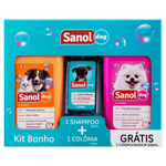 Kit-Shampoo-500ml---Colonia-120ml-para-Caes-e-Gatos-Sanol-Dog-Gratis-Condicionador-500ml