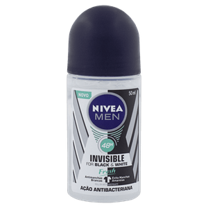 Antitranspirante Roll-On Nivea Men Invisible for Black & White Fresh 50ml