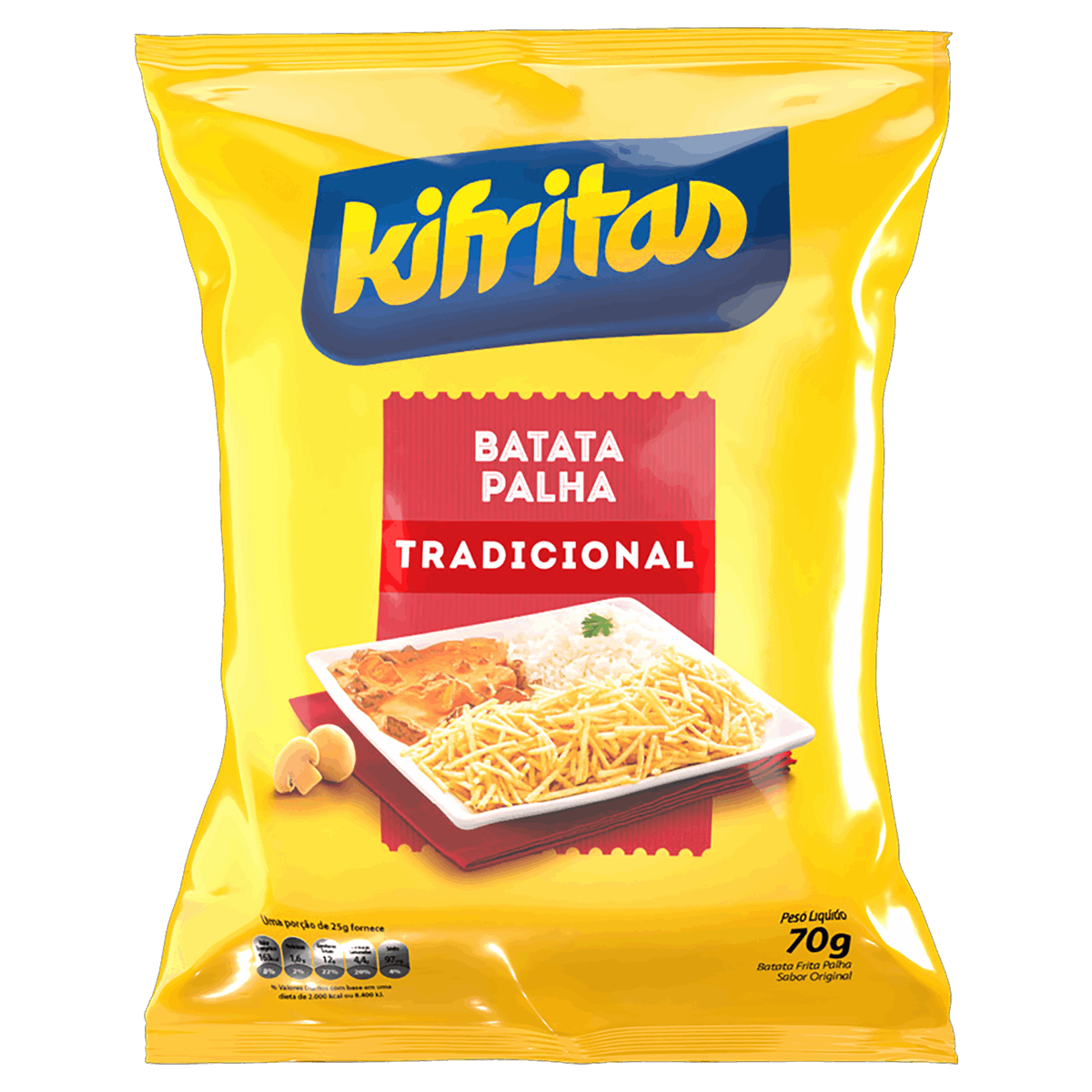 Batata Palha Tradicional Kifritas Pacote 70g