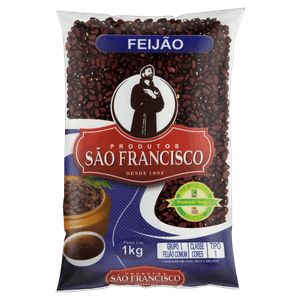 Feijão Vermelho Tipo 1 Produtos São Francisco Pacote 1kg