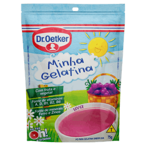 Gelatina Pó Uva Dr. Oetker Minha Gelatina Sachê 75g