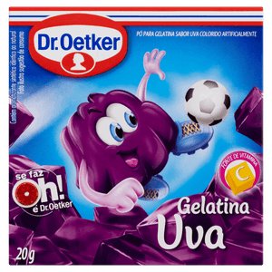 Gelatina Pó Uva Dr. Oetker Caixa 20g