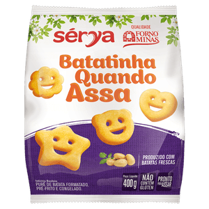 Batata Pré-Frita Congelada Sérya Batatinha Quando Assa Pacote 400g