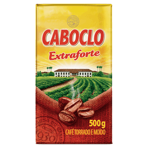 Café Torrado e Moído a Vácuo Extraforte Caboclo Pacote 500g