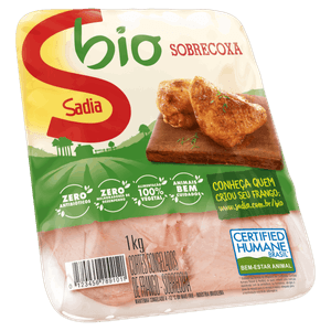 Sobrecoxa de Frango Congelada Sadia Bio 1kg