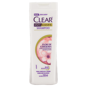 Shampoo Anticaspa Flor de Cerejeira Clear Frasco 200ml