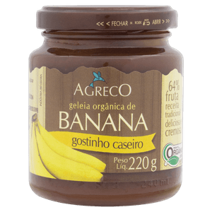 Geleia Orgânica Banana Agreco Vidro 220g