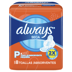 Absorvente com Abas Dia Seca Always Super Proteção Pacote 8 Unidades