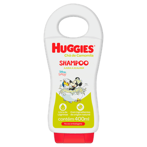 Shampoo Infantil Chá de Camomila Disney Baby Huggies Frasco 400ml