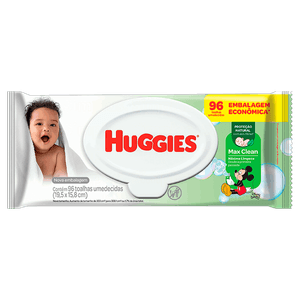 Toalha Umedecida Disney Baby Huggies Max Clean Pacote 96 Unidades Embalagem Econômica