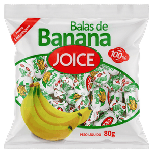 Bala de Banana Joice Pacote 80g