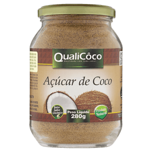 Açúcar de Coco Qualicoco Vidro 280g