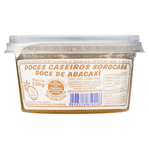 Doce Abacaxi Doces Caseiros Sorocaba Pote 250g