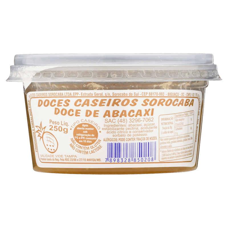 Doce-Abacaxi-Doces-Caseiros-Sorocaba-Pote-250g