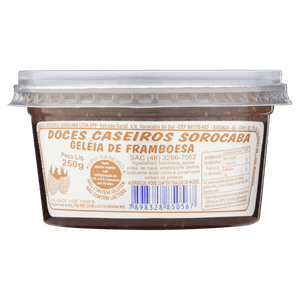 Geleia Caseira Framboesa Doces Caseiros Sorocaba Pote 250g