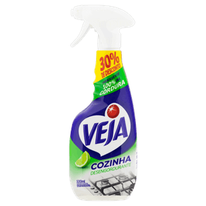 Limpador Desengordurante Cozinha Limão Veja Frasco 500ml Borrifador Grátis 30% de Desconto